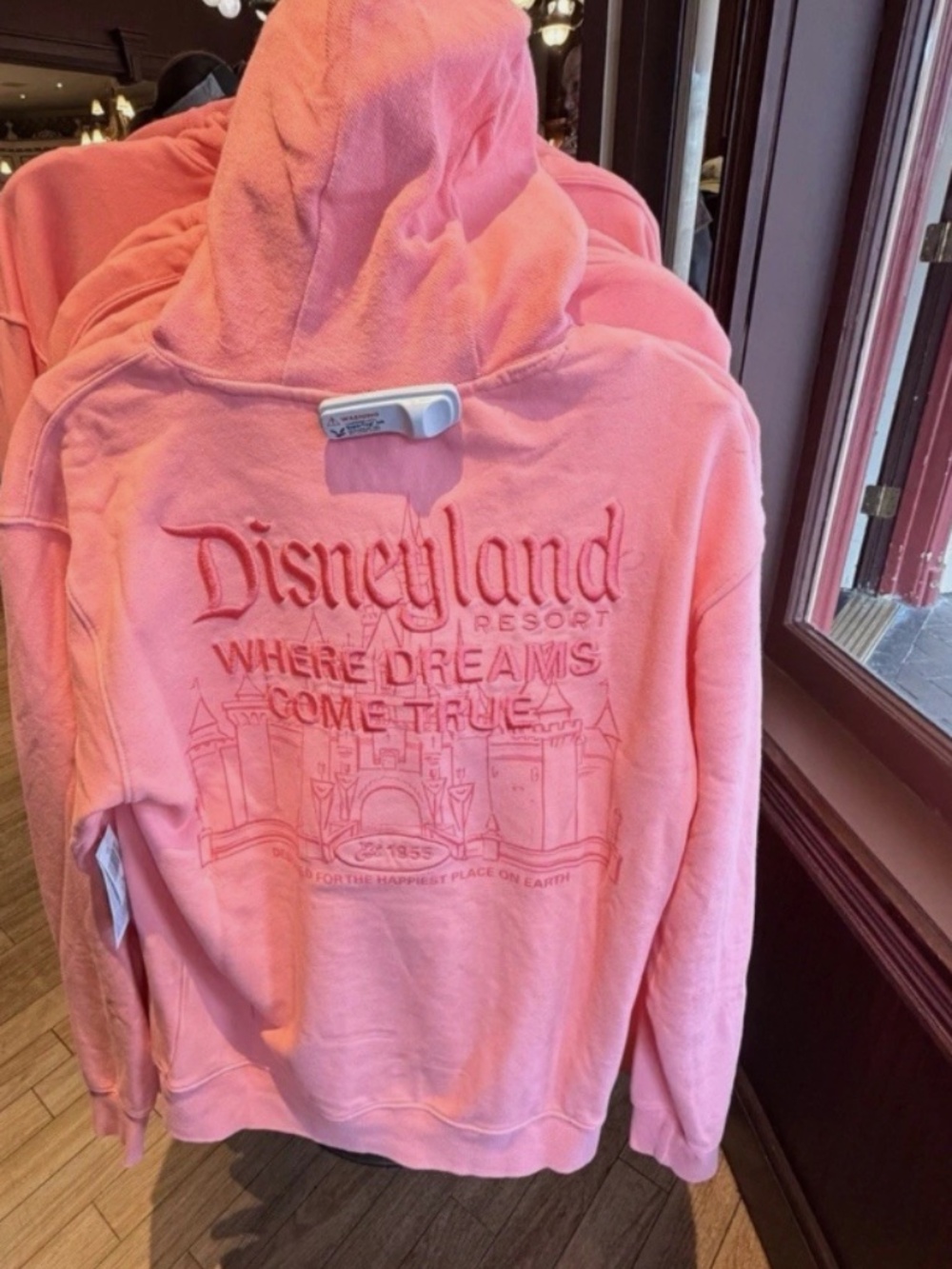 Disneyland Resort 2026 Pink "Where Dreams Come True" Pullover Hoodie